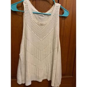 White American Eagle sweater tank top